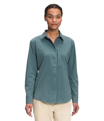 The North Face Women's Sniktau LS Sun Shirt - Large - Goblin Blue product image