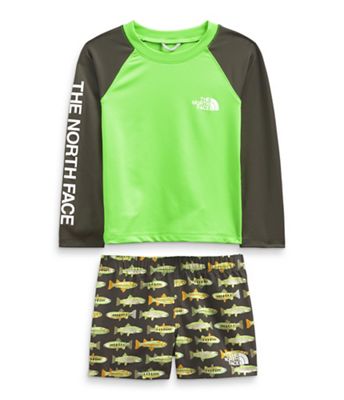 The North Face Toddlers' Sun LS Set - 4T - New Taupe Green Fly Reel Print product image