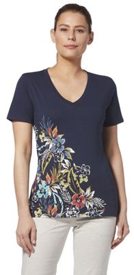 Royal Robbins Women's All Over Palisades SS Top - Medium - Naval product image