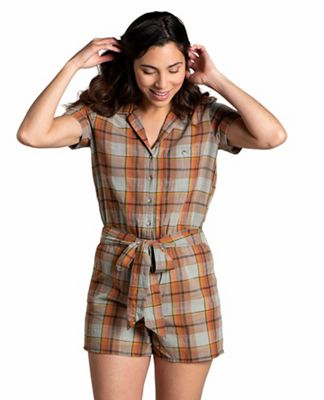 Toad & Co Women's Camp Cove SS Romper - Small - Pale Slate product image