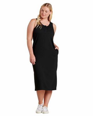 Toad & Co Women's Piru Henley Midi Tank Dress - Small - Black product image