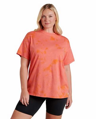 Toad & Co Women's Primo Oversized SS Crew - Large - Begonia + Marigold Tie Dye product image