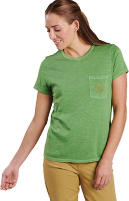 Toad & Co Women's Primo SS Crew Embroidered Top - Small - Evergreen product image