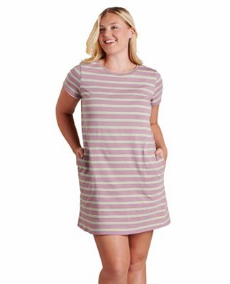 Toad & Co Women's Windmere II SS Dress - Small - Faded Lilac 90'S Stripe product image