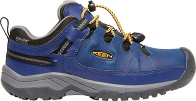 KEEN Youth Targhee Low Waterproof Shoe - 3 - Blue Depths / Forest Night product image