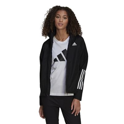Adidas Women's BSC 3 Stripes Rain.Rdy Jacket - Small - Black product image