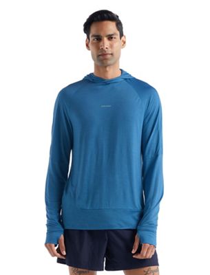 Icebreaker Men's Cool-Lite LS Hoodie - Large - Azul product image