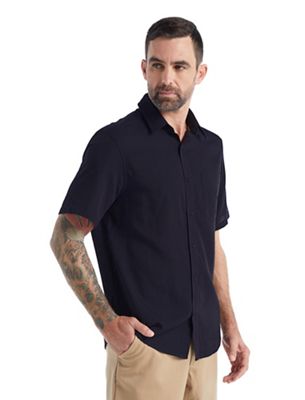 Icebreaker Men's Steveston SS Shirt - Large - Midnight Navy product image