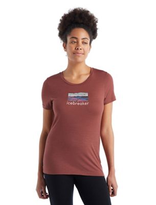 Icebreaker Women's Tech Lite II SS Tee - Trailhead - Large - Grape product image