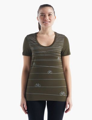 Icebreaker Women's Tech Lite II SS Scoop Tee - Hill Sprint - Medium - Loden product image