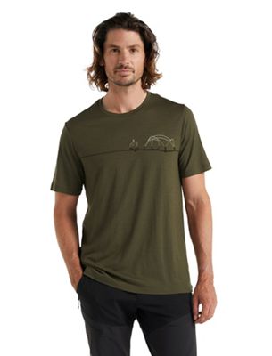 Icebreaker Men's Tech Lite II SS Tee Single Line Camp - Small - Loden product image