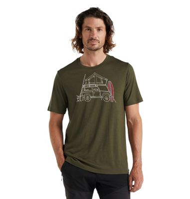 Icebreaker Men's Tech Lite II SS Tee Surfspot Camper - Small - Loden product image