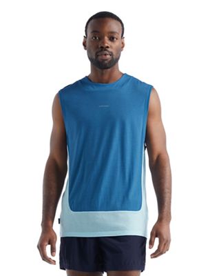 Icebreaker Men's ZoneKnit Tank - Large - Azul / Haze / CB product image