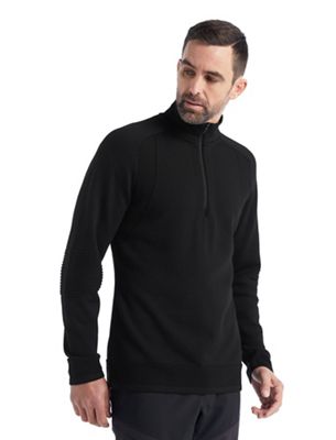 Icebreaker Men's ZoneKnit LS Half Zip Top - Medium - Black product image