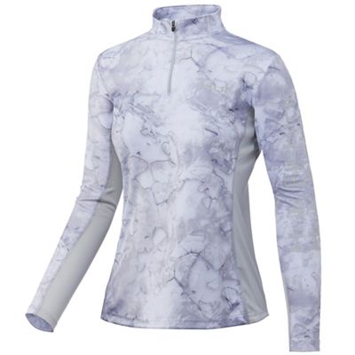 Huk Women's Icon X Mossy Oak Fracture 1/4 Zip Top - Small - Mossy Oak Drift product image