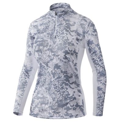 Huk Women's Icon X Tide Change 1/4 Zip Top - Medium - Hogsback product image