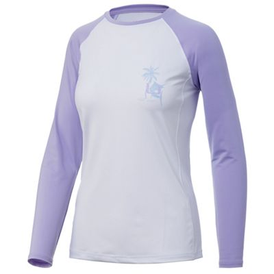 Huk Women's Marlin Palm Horizon Double Header Top - Small - Lavender product image