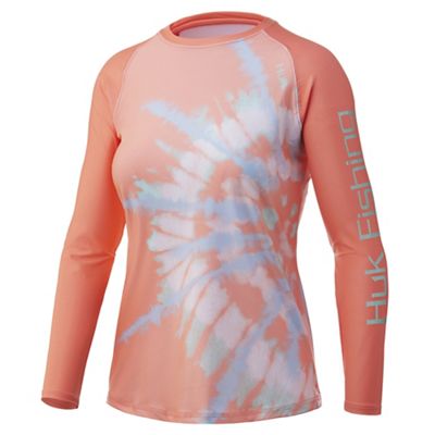 Huk Women's Spiral Dye Double Header Top - Large - Desert Flower product image
