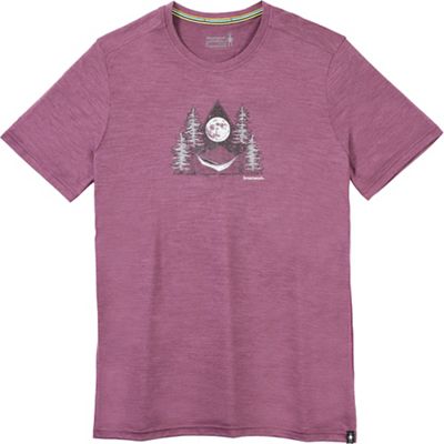 Smartwool Men's Merino Sport 150 Midnight Snooze SS Graphic Tee - Large - Argyle Purple Heather product image