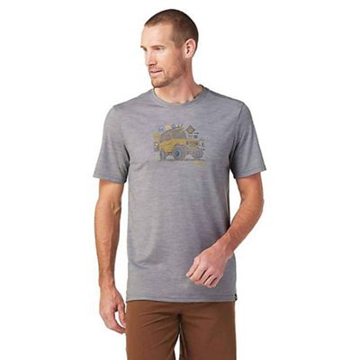 Smartwool Men's Merino Sport 150 Overland Adventure SS Graphic Tee - XL - Light Grey Heather product image