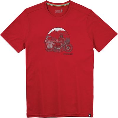 Smartwool Men's Merino Sport 150 Overland Trek SS Graphic Tee - Large - Rhythmic Red product image