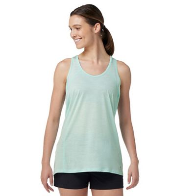 Smartwool Women's Merino Sport 120 Racerback Tank - Medium - Bleached Aqua Heather product image
