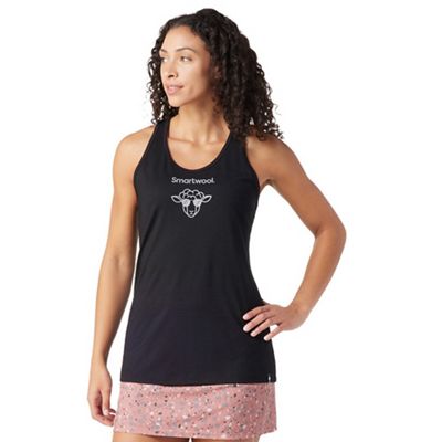 Smartwool Women's Merino Sport 150 Aviator Sheep Graphic Tank - Medium - Black product image