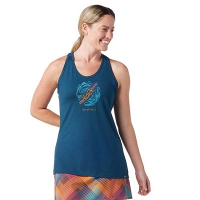 Smartwool Women's Merino Sport 150 Paddleboard Adventure Graphic Tank - XS - Twilight Blue product image