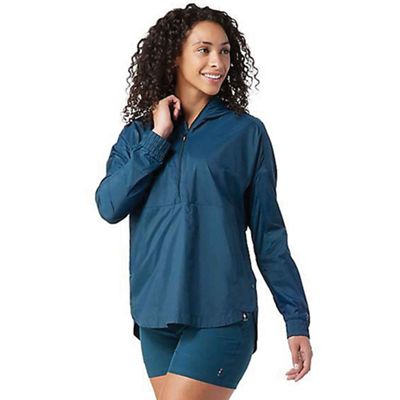 Smartwool Women's Merino Sport Ultra Light Anorak - Small - Twilight Blue product image