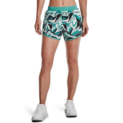 Under Armour Women's Fly By 2.0 Printed 3 Inch Short - Large - Neptune / Neptune / Reflective product image