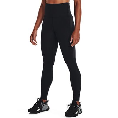 Under Armour Women's Meridian Ultra High Rise Legging - Large Regular - Black / Metallic Silver product image