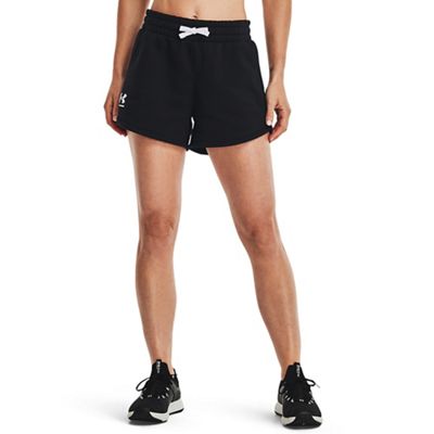Under Armour Women's Rival Fleece 3.5 Inch Short - Large - Black / White product image