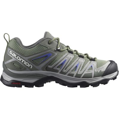 Salomon Women's X Ultra Pioneer Aero Shoe - 9 - Oil Green / Castor Grey / Amparo Blue product image