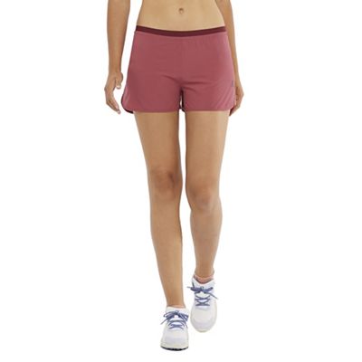 Salomon Women's Cross 3 Inch Short - Small - Earth Red / Cabernet product image