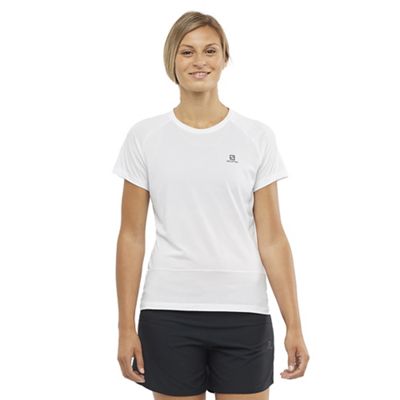 Salomon Women's Cross Run SS Tee - Large - White product image