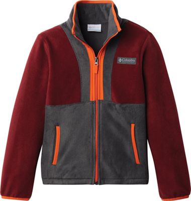 Columbia Girls' Back BowlFull Zip Fleece Jacket - Medium - Red Jasper / Shark product image