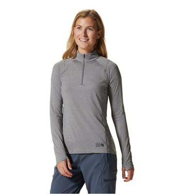 Mountain Hardwear Women's Crater Lake Half Zip Top - XL - Manta Grey Heather product image