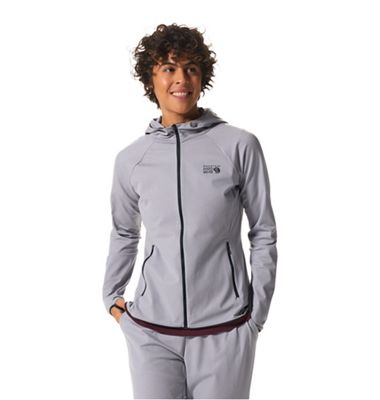 Mountain Hardwear Women's Mountain Stretch Full Zip Hoody - Medium - Hardwear Grey Heather product image