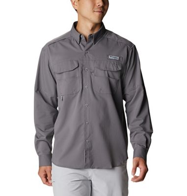 Columbia Men's Blood and Guts Zero Woven LS Shirt - Large - City Grey product image