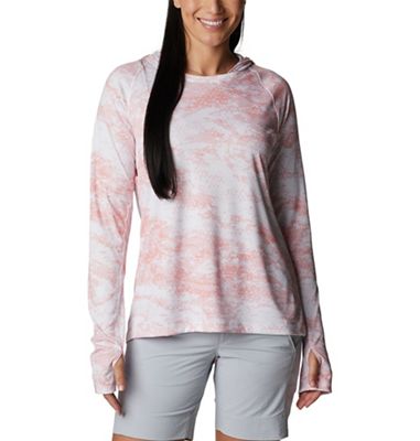 Columbia Women's Super Tidal Tee Hoodie - Small - Tiki Pink Pfg Camo Print product image