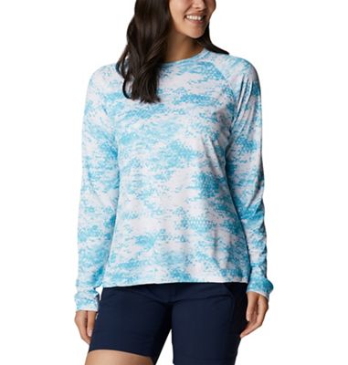 Columbia Women's Super Tidal Tee LS Shirt - Large - Atoll Pfg Camo Print product image