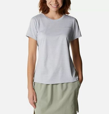 Columbia Women's Alpine Chill Zero SS Tee - Medium - White Heather product image