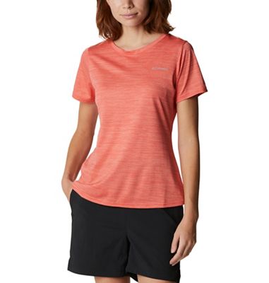 Columbia Women's Alpine Chill Zero SS Tee - Large - Red Hibiscus Heather product image