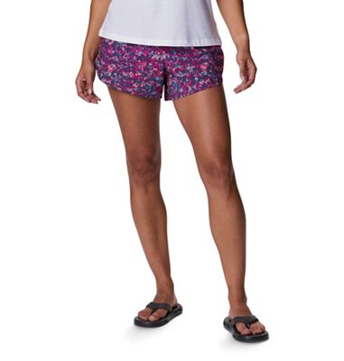 Columbia Women's Bogata Bay Stretch Printed 5 Inch Short - Medium - Wild Fuchsia Dotty Disguise product image
