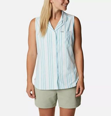 Columbia Women's Sun Drifter Woven Sleeveless Top - Small - Atoll Stripe product image