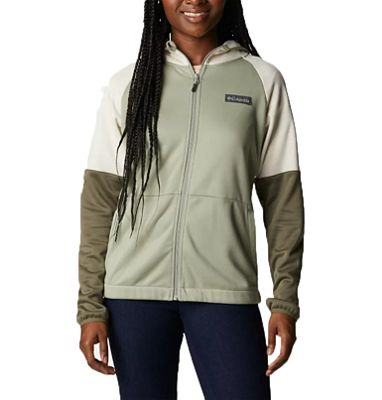 Columbia Women's Windgates Full Zip Hoody - Small - Safari / Chalk / Stone Green product image