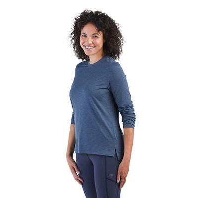 Outdoor Research Women's Activeice Spectrum Sun LS Tee - Medium - Naval Blue Heather product image