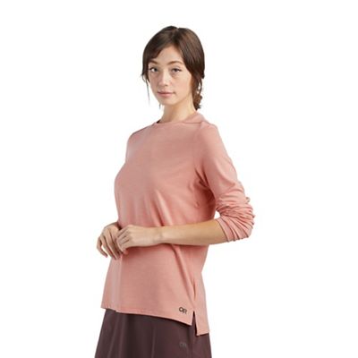 Outdoor Research Women's Activeice Spectrum Sun LS Tee - Small - Guava Heather product image