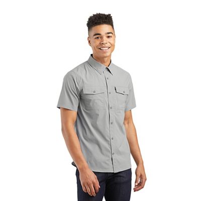 Outdoor Research Men's Way Station SS Shirt - Large - Light Pewter Heather product image