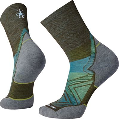 Smartwool Men's Run Targeted Cushion Mid Crew Sock - Medium - Military Olive product image